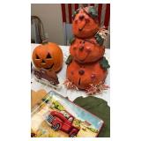 Fall Decor Lot includes lighted jack-oï¿½-lantern,