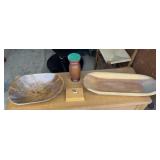 Wood bowls and collectibles