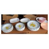Mikasa country club, dishes, Pyrex, and other