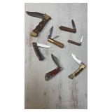 (7) Pocket Knives assorted sizes