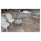 Iron patio furniture