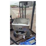 John Deere spreader with stainless steel box