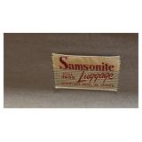 Vintage Samsonite leather luggage Style 4655