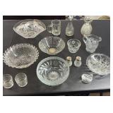 Large lot of vintage glass including EAPG, clear