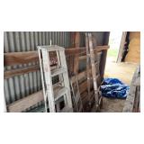 Aluminum step ladder wooden step ladder and