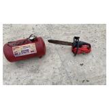 Craftsman 10 inch chainsaw and portable air tank