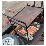 Rolling Shop cart, 22 inches wide 30 inches long