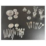 Lot of Childrenï¿½s Toy Glass, Utensils and