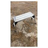 Folding aluminum work platform