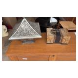 Two decorative containers