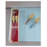 Spode Christmas tree canape spreaders (4)