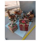 Fitz and Floyd Christmas figurine collection,