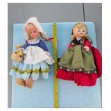 Two 8 inch vintage dolls