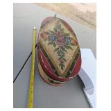 Flowered wooden box