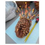 Fall decor Thanksgiving turkey pinecone decoration