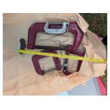 4 misc size clamps