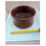 Turned wooden bowl