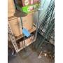 Two Approx. 37 Green Metal Pedestals