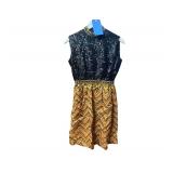 Sequins and gems embroidered dress
