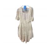 Vintage white sheer dress