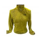 North Face lime green zip up - small