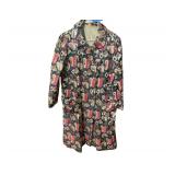 Gold blue pink and beige jacket - pocket needs sewn