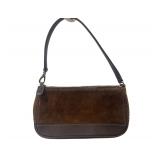 Coach brown suede handbag