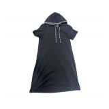 DKNY dress hooded black - large