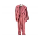 Vintage striped body suit with jacket