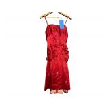 red gown
