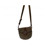 Coach brown monogram crossbody