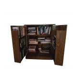 Small Wooden Video Cabinet 23 in. W x 12 in. D x 29. 5 in. H. Contents NOT Included. ,