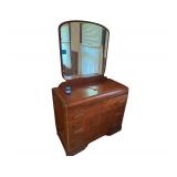 Vintage Wooden Vanity 41 in. L. X 19in. D. X 34in. H.