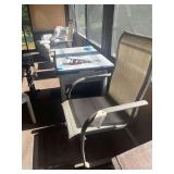 2 Metal and Nylon Chairs
