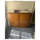 Homemade Wooden Cabinet 53 in. L. X 12 in. D. X 42inH. Contents Not Included