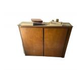 Homemade Wooden Cabinet 53 in. L. X 12 in. D. X 42inH. Contents Not Included