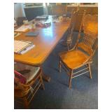 Vintage Oak Table 70x42x30 Inches and 2 Extension