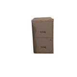 Metal 2- Drawer Filing Cabinet. 15 in. W x 18 in. D x 25.5 in. H.