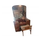 Antique 4 Drawer Vanity