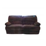 Brown Electric Recliner Couch. Wide Corduroy Design. Approx 78 in. W x 34 in. D. 39 in. H