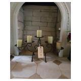Black Metal 5 Candle Candelabra 21 in. x 10 in.