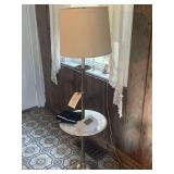 Metal and Stone Lamp Stand 54.5 Inches Tall