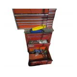 2 Toolboxes 30x24" Toolbox on Bottom 32x18x18" Top and Various Hardware