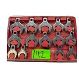 Grand Rapids Industrial 14pc Crowfoot Wrench Set - 1/2” Drive