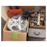 Misc. Lot including 5 lug Wheel - Empty Toolbox - Spray Paint