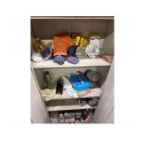 Metal Cabinet & Contents