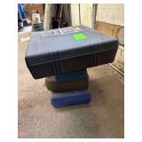 5 Empty Plastic Tool Boxes