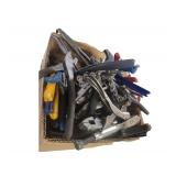 Box of Misc. Pliers and Other Tools