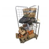 6ft High 1 Shelf Cart with Oil Filters