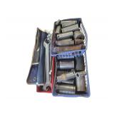 Various Sized Sockets and Wrenches